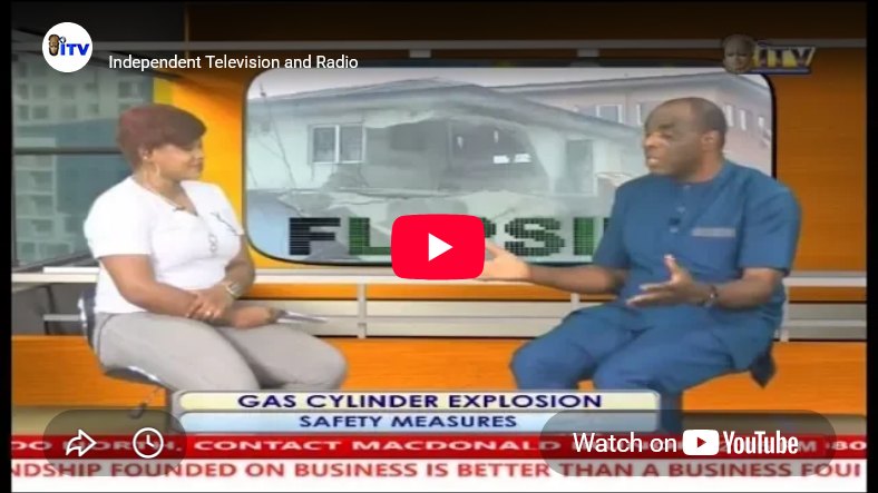 Gas cylinder explosion: safety measures